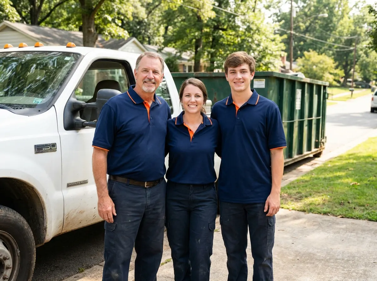 The Curbside Dumpster Rental team, dumpster rental in Birmingham, AL